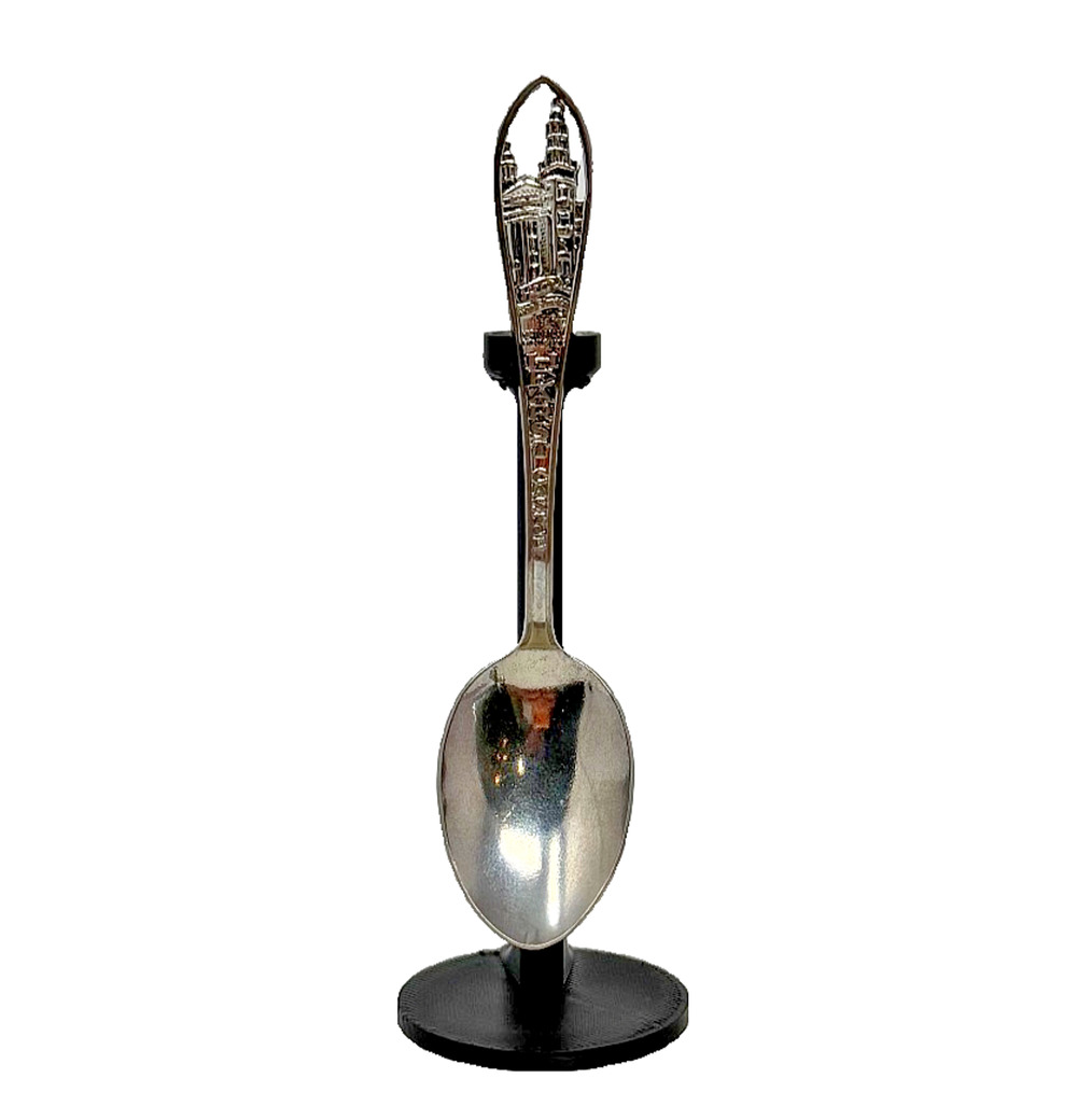 Hearst Castle Souvenir Collector Spoon 4" Silver Tone
